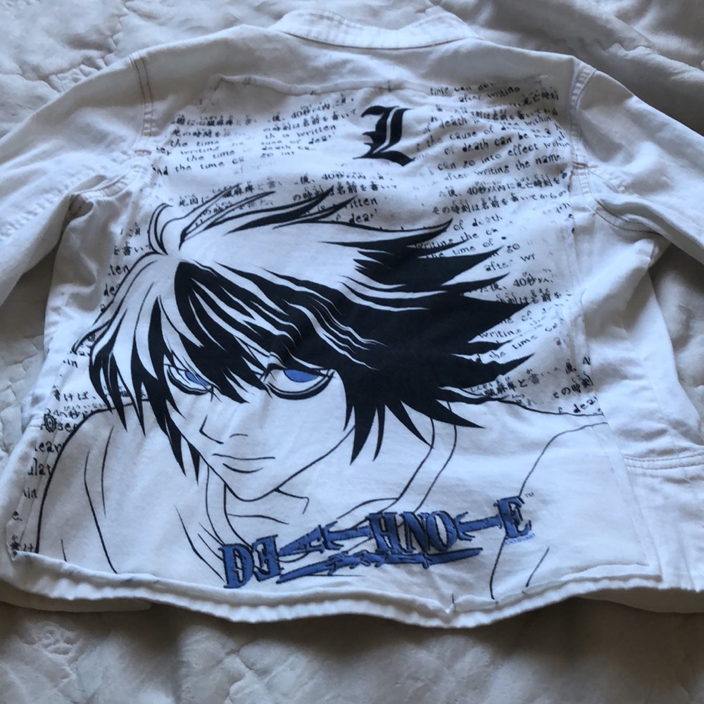 99% Cotton Refurbished Jean Jacket Anime! - Picture 3 of 11